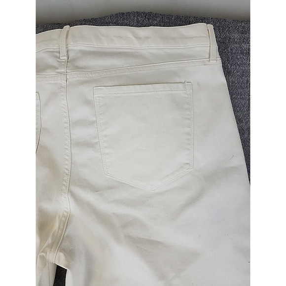 Banana Republic Girlfriend Jean Womens 33 White High Rise Skinny Denim Casual - Picture 9 of 11